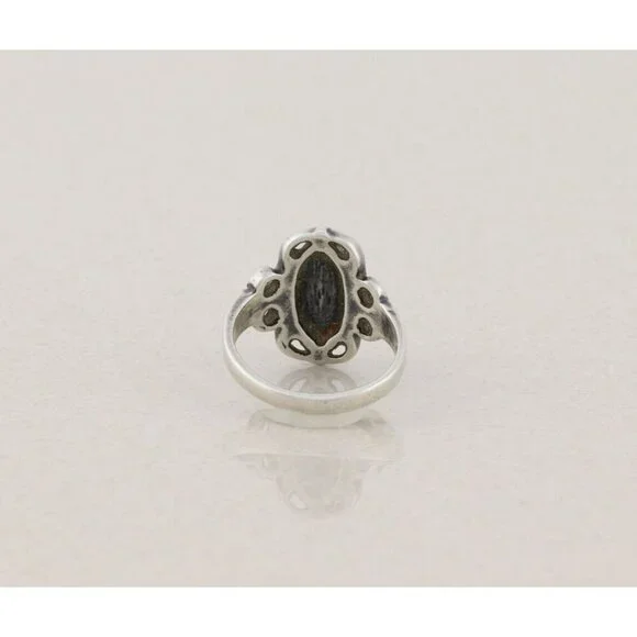 Sterling Silver Abalone Ring Size 4 3/4 - Picture 6 of 8